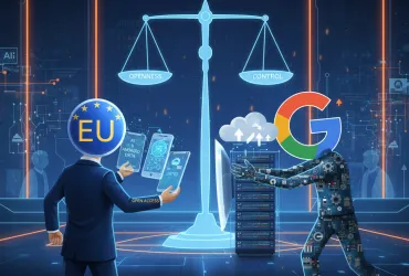 UE contro Google: Antitrust UE chiede accesso aperto all'AI e ai dati di Android