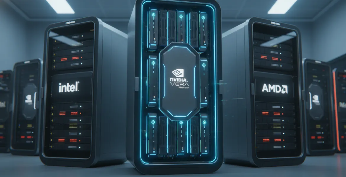 Nvidia sfida Intel e AMD: il processore Vera sbarca nel mercato server