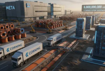 Meta investe 6 miliardi di dollari in cavi in fibra ottica Corning per l'IA