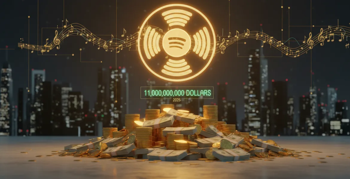 Spotify: Record di Royalty all'industria musicale, oltre 11 miliardi di dollari nel 2025