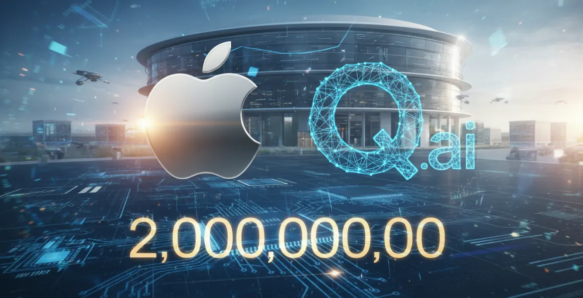 Apple acquisisce Q.ai per quasi 2 miliardi di dollari: Una mossa strategica nell'intelligenza artificiale
