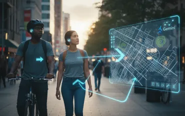 Gemini sbarca su Google Maps: navigazione a mani libere per pedoni e ciclisti