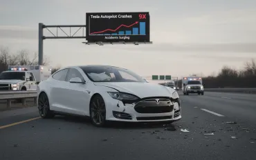 Guida autonoma di Tesla: incidenti in aumento, nove volte superiori alla media USA