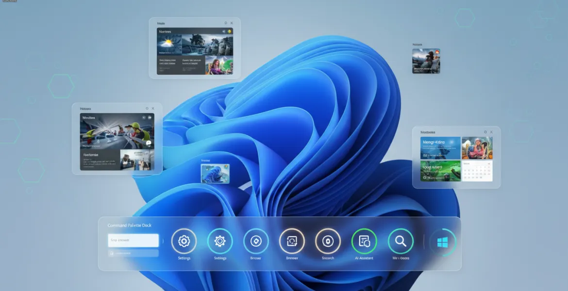 Windows 11 rivoluziona l'interfaccia: Arriva la Command Palette Dock