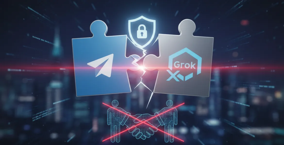 Telegram dice no a Elon Musk: l'integrazione con Grok salta per la privacy