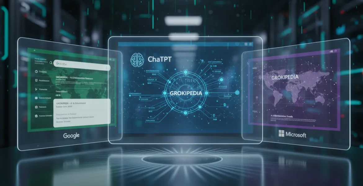 AI e Disinformazione: ChatGPT, Google e Microsoft citano Grokipedia