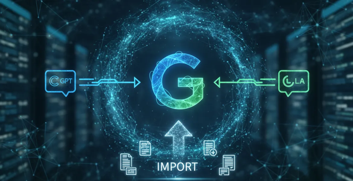 Google Gemini rivoluziona l'IA: importa le tue chat da ChatGPT e Claude