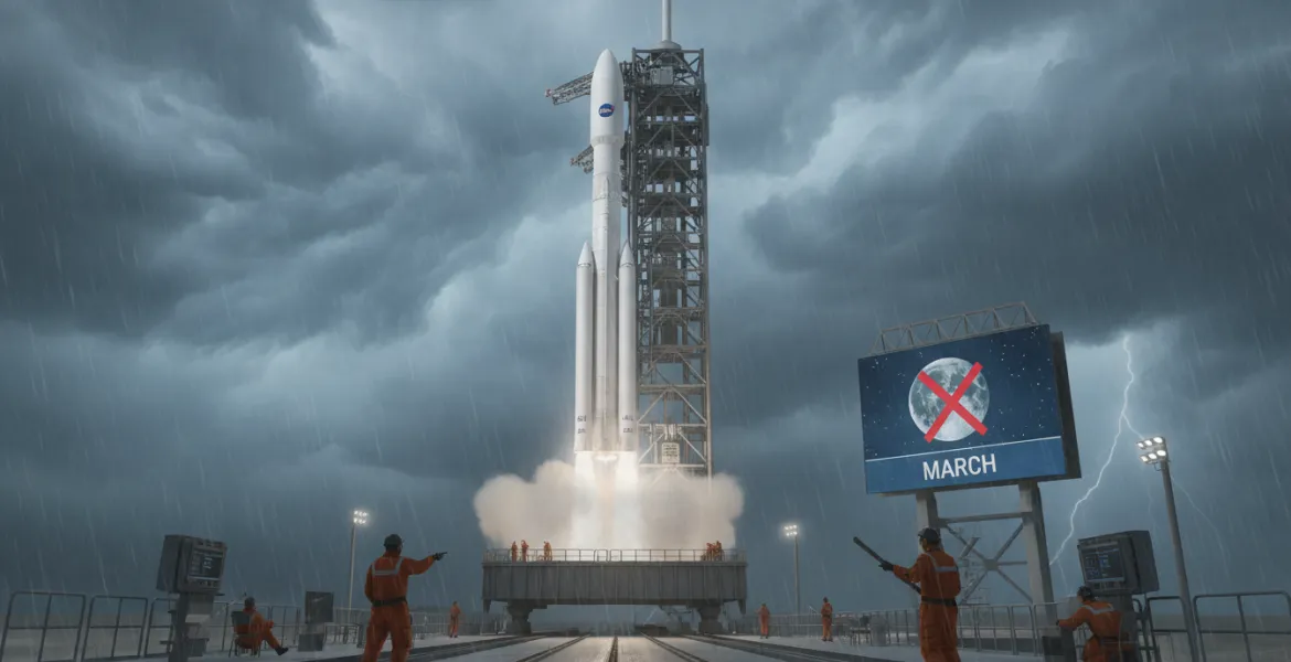 Artemis II: Lancio rinviato a marzo, problemi tecnici e meteo avversa frenano la NASA