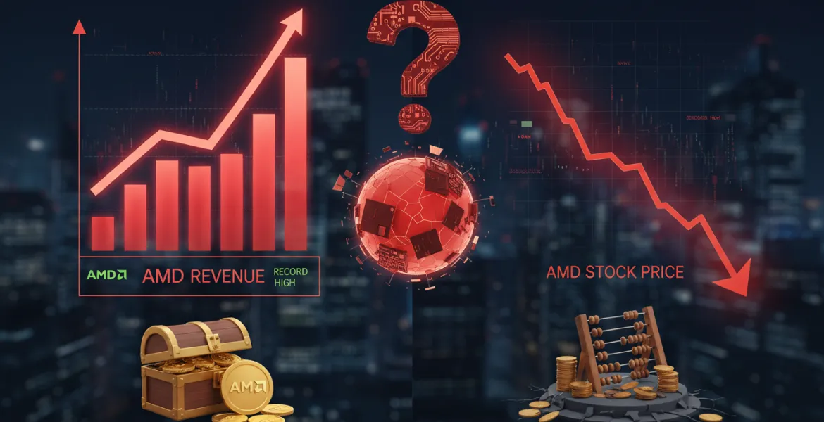 AMD: Fatturato record, ma le azioni crollano! Cosa succede