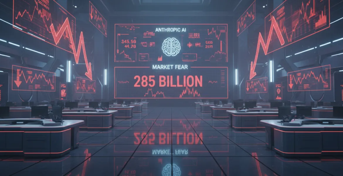 Nuovo AI di Anthropic spaventa i mercati: Crollo azionario da 285 miliardi