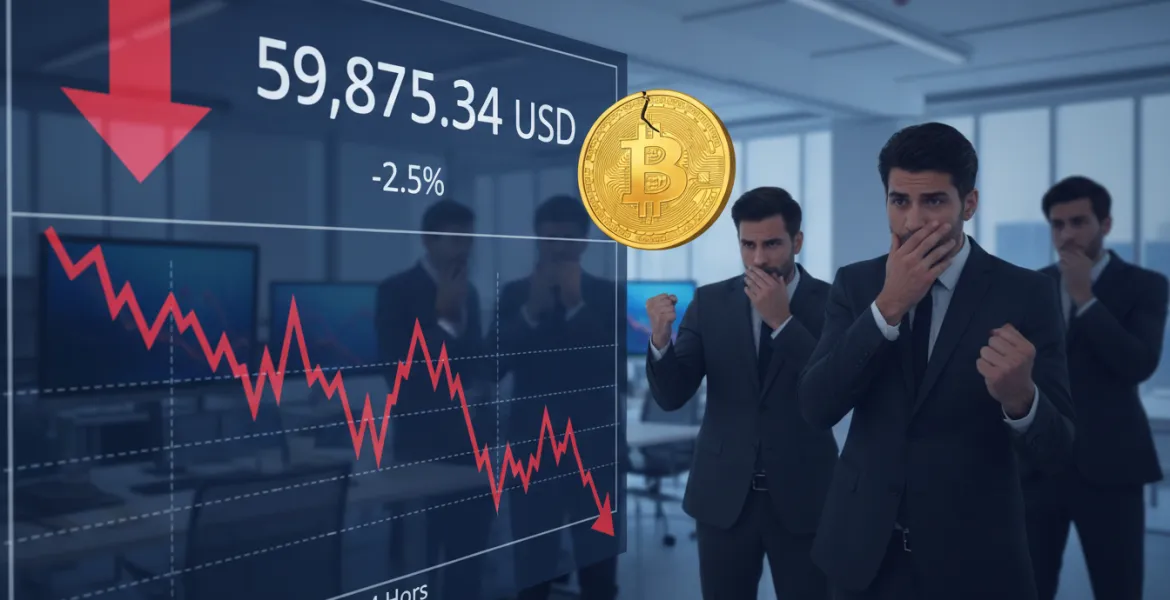 Bitcoin in affanno: Sfiora i 60.000 dollari e preoccupa gli investitori