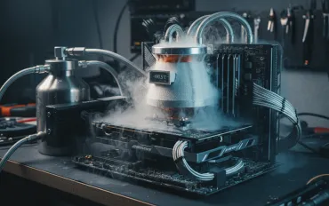 Threadripper Pro 9995WX: Raffreddamento estremo spinge al limite la CPU da 12.000 dollari