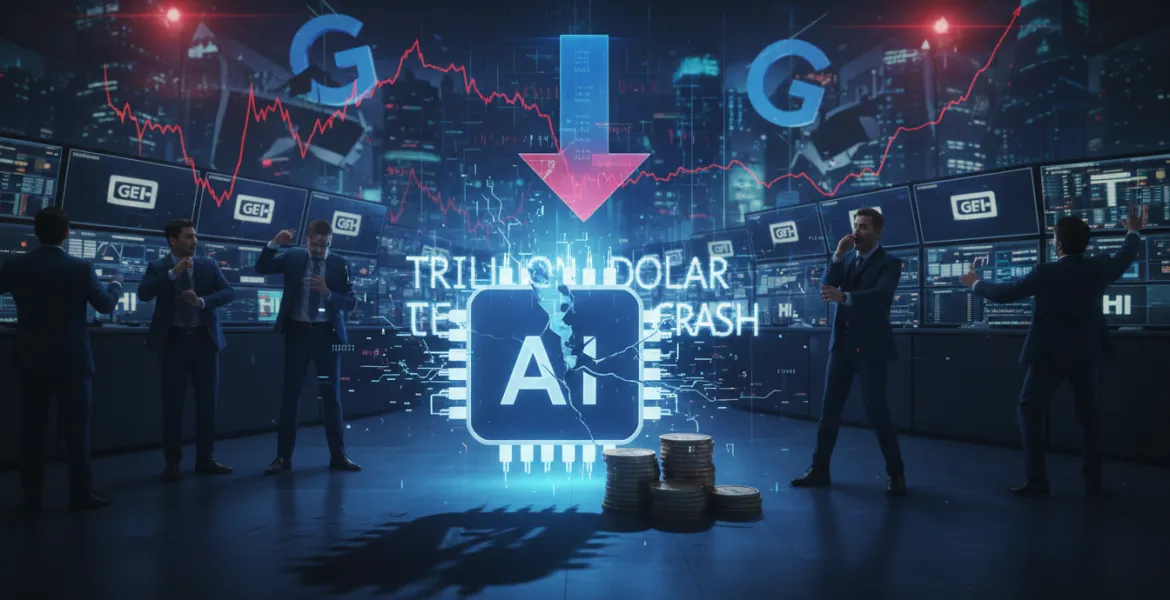 Allarme intelligenza artificiale: Crollo di 1 trilione di dollari per i giganti tech