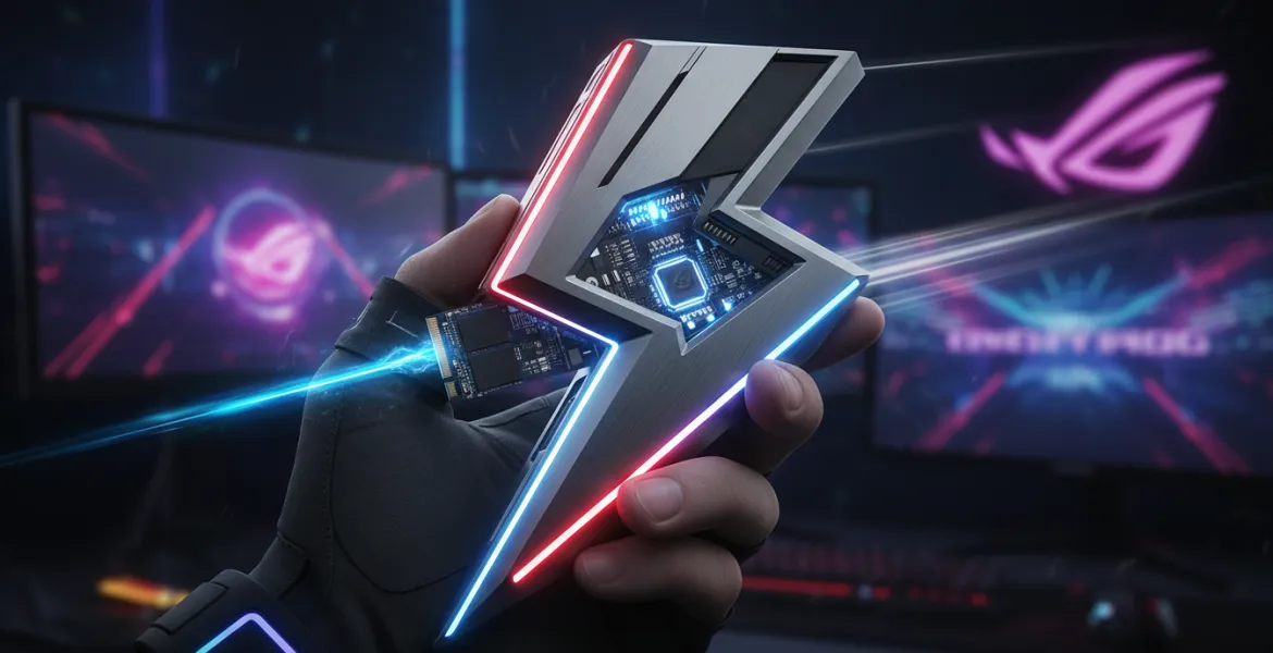 Asus ROG Strix Aiolos: Trasforma il tuo SSD M.2 in un fulmine portatile