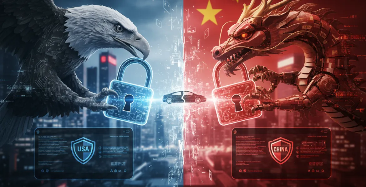 USA vs Cina: Nuove restrizioni sul software auto cinese