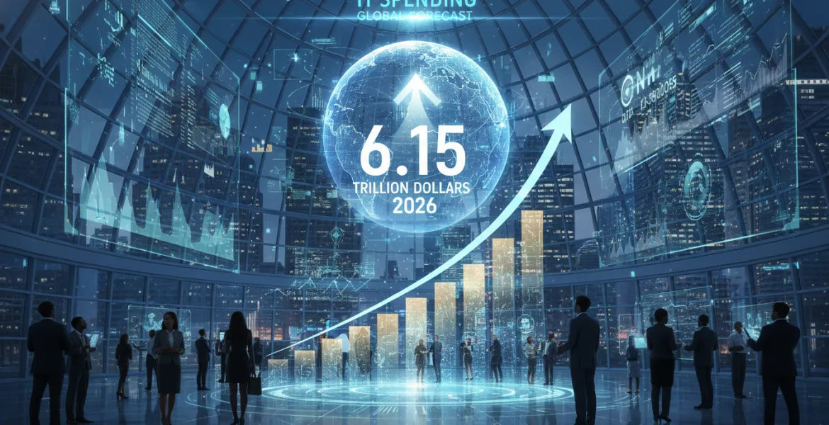 Spesa IT globale: boom previsto a 6,15 trilioni di dollari nel 2026