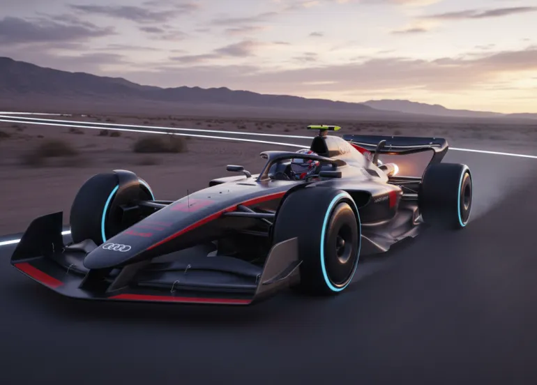 Audi rivoluziona la F1: muso verticale e fiancate 'zero pod' per la R26