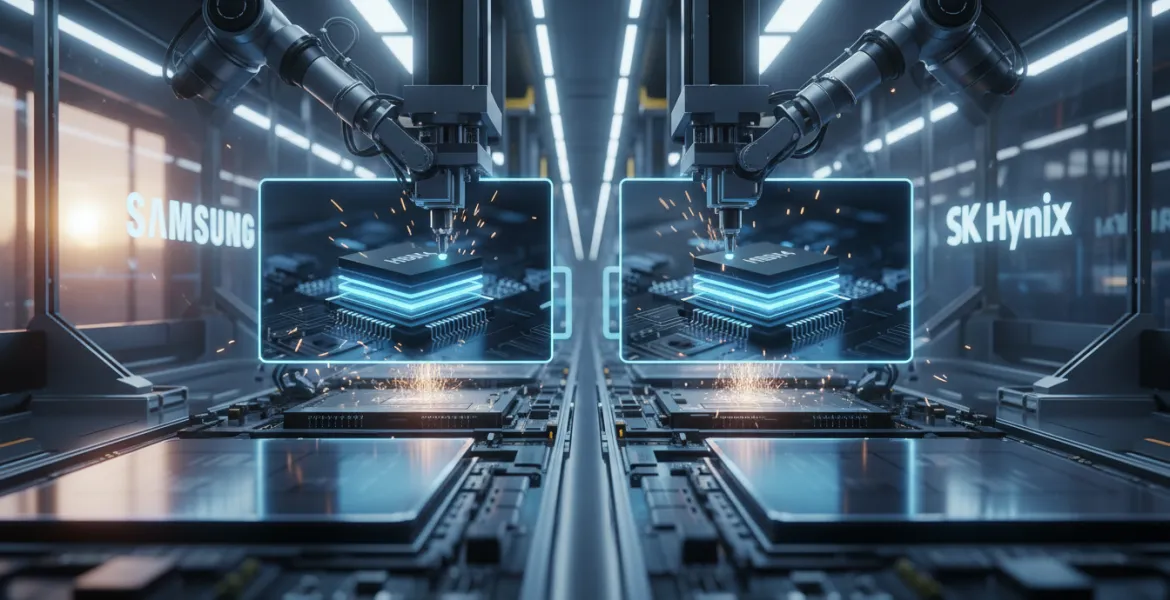 Samsung sfida SK Hynix: inizia la produzione di massa delle memorie HBM4