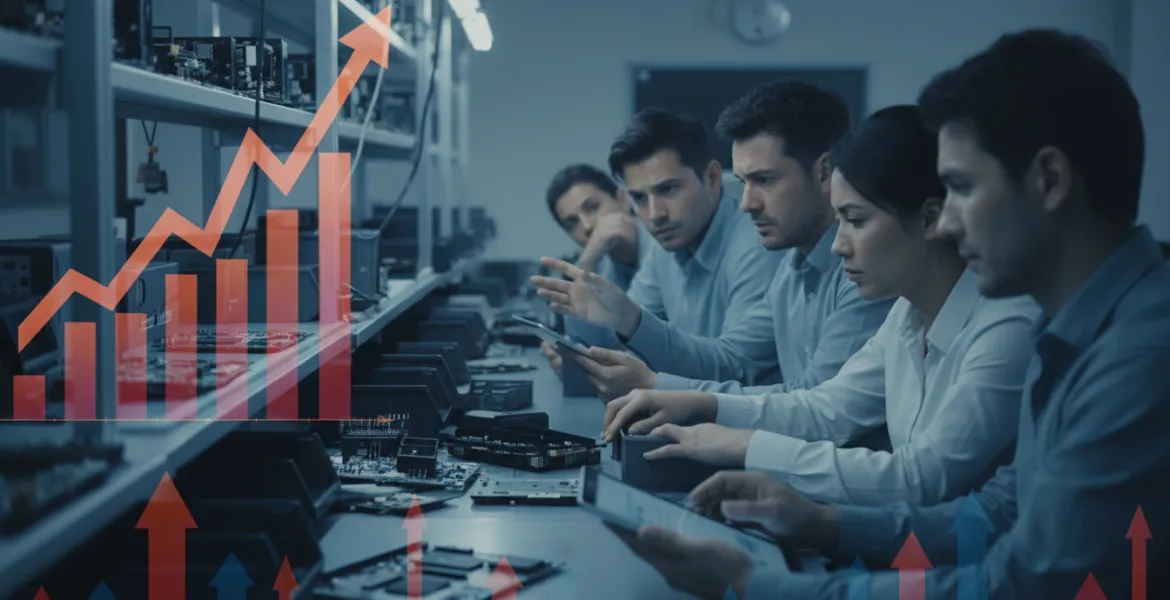 Impennata dei prezzi della memoria DRAM e NAND: un incubo per i produttori di router e TV box