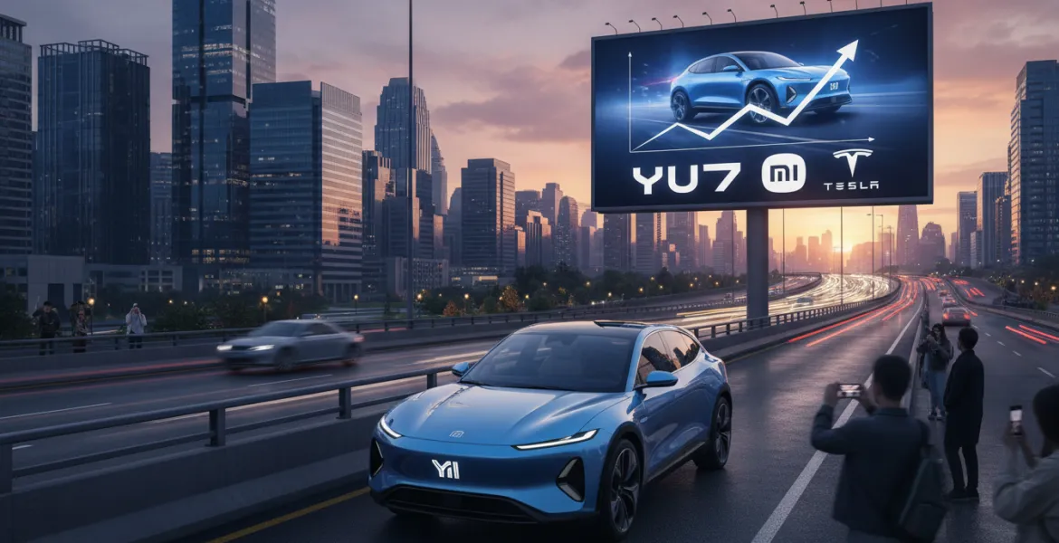 Xiaomi sfida Tesla: boom di vendite con il nuovo crossover elettrico YU7