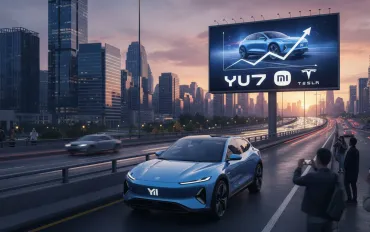 Xiaomi sfida Tesla: boom di vendite con il nuovo crossover elettrico YU7
