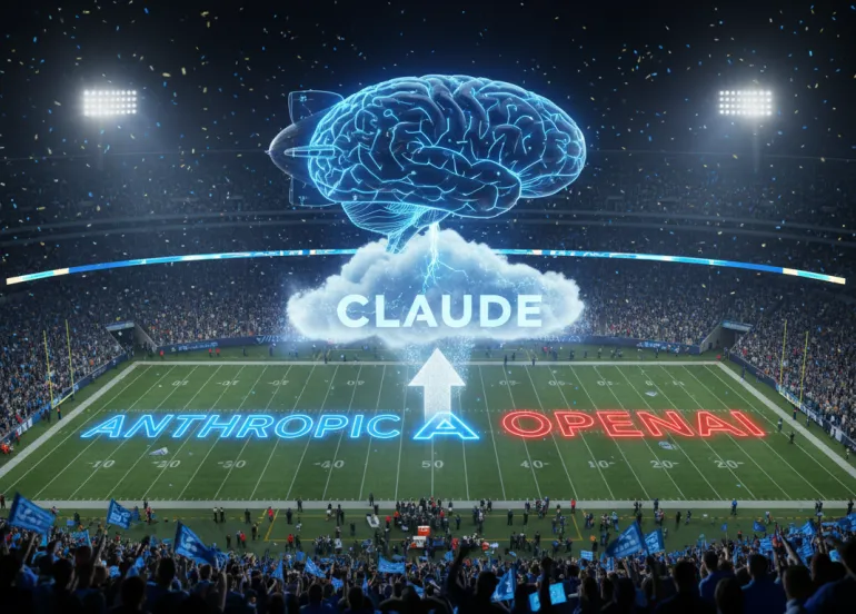 Anthropic sfida OpenAI: pubblicità al Super Bowl fa impennare l'IA Claude