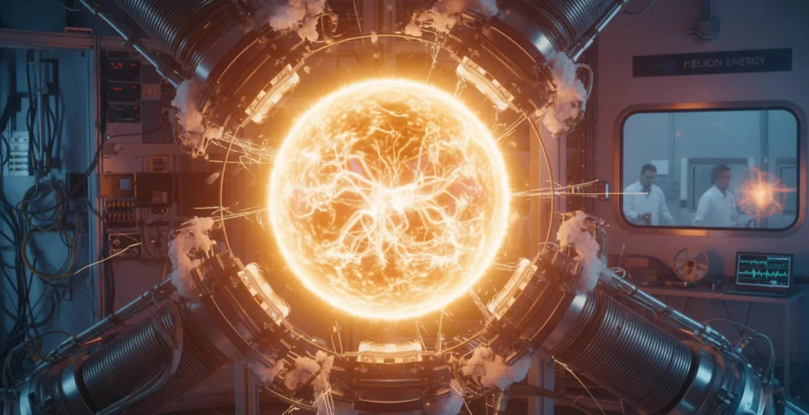 Helion Energy avvicina la fusione: Raggiunti i 150 milioni di gradi