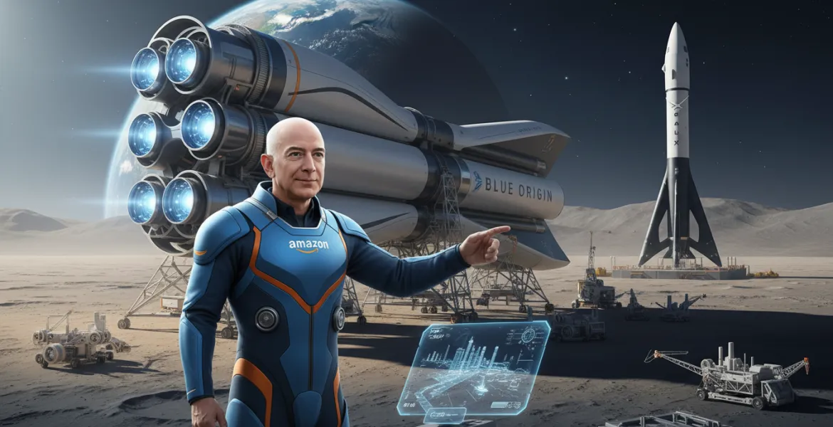 Nuova sfida spaziale: Bezos contro Musk per la conquista della Luna