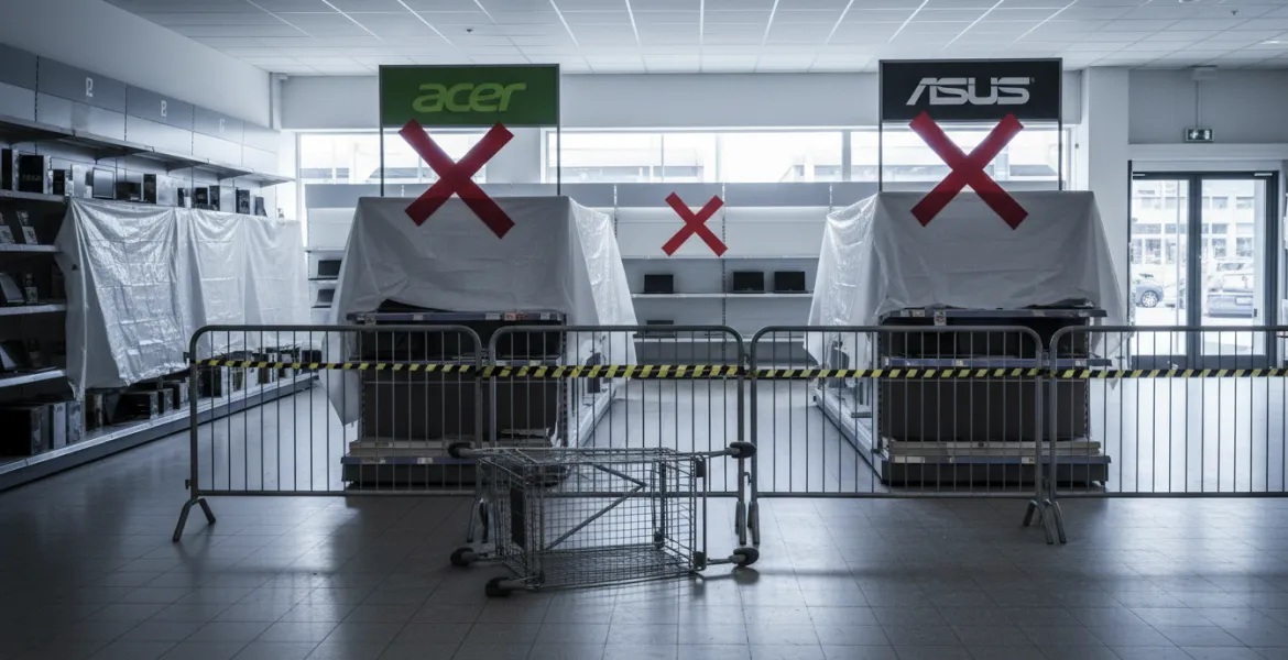 Acer e Asus bloccate in Germania: stop alle vendite di PC e notebook