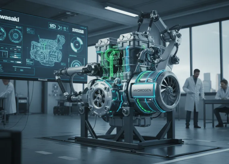 Kawasaki rivoluziona l'energia: il primo motore a idrogeno al mondo è realtà