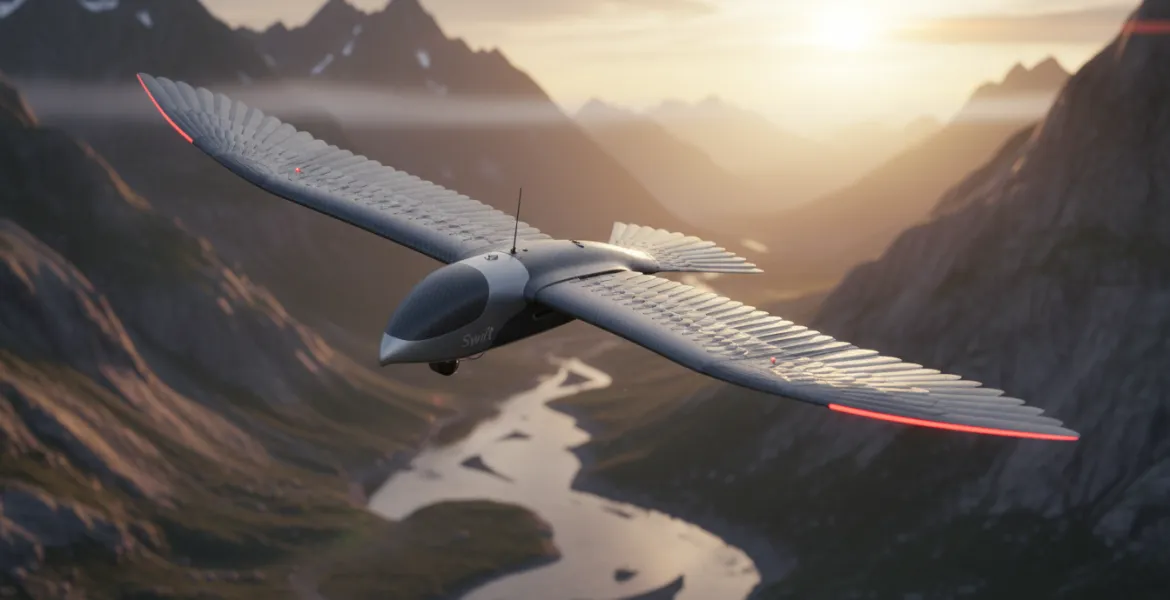 Il 'Swift': il drone ornitottero che imita il volo degli uccelli