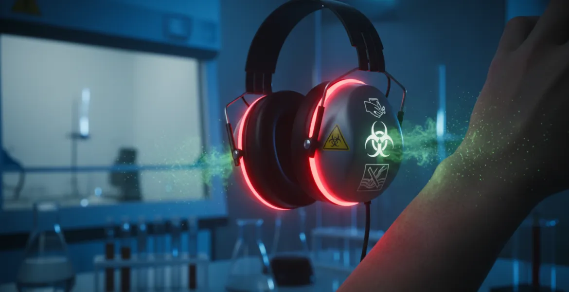 Allarme Cuffie: Sostanze chimiche pericolose a contatto con la Pelle