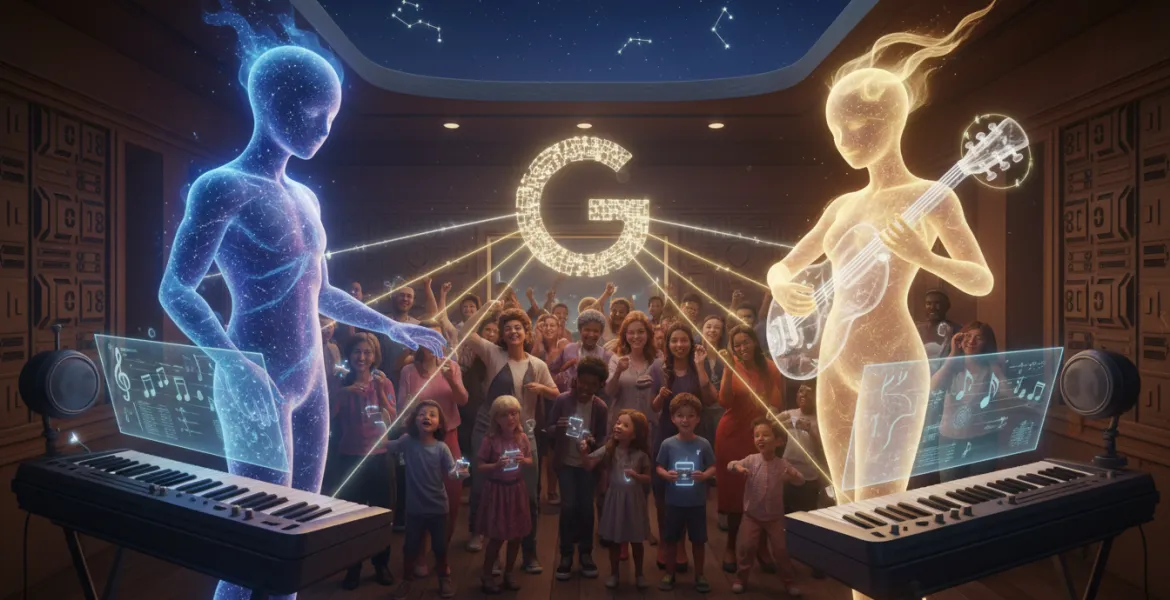Gemini e Lyria 3: L'IA di Google compone musica per tutti