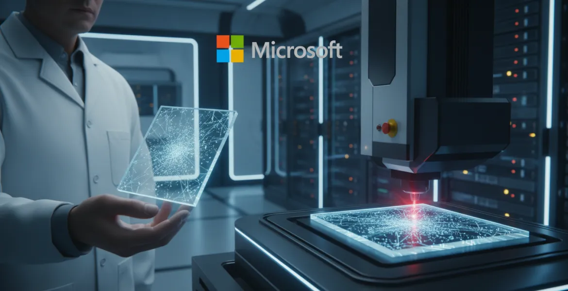 Microsoft riscrive il futuro dell'archiviazione dati: vetro e laser per l'eternità