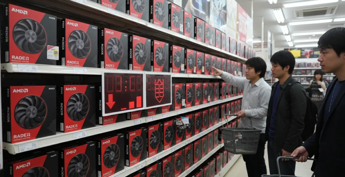 Prezzi delle schede video AMD in calo in Giappone: segnali di resistenza