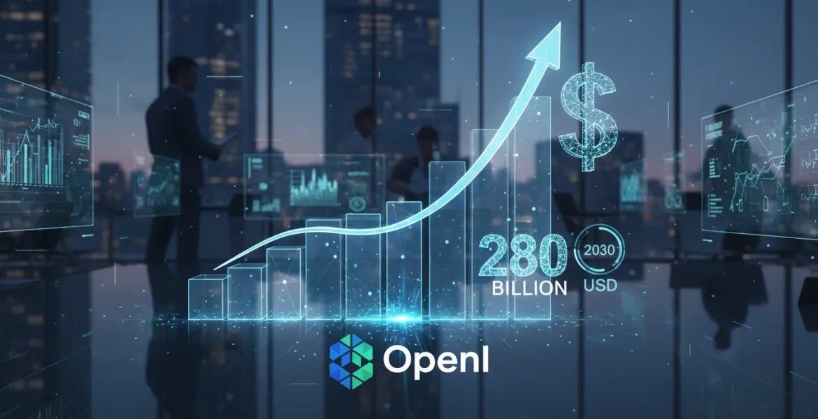 OpenAI punta a 280 miliardi di dollari di entrate entro il 2030