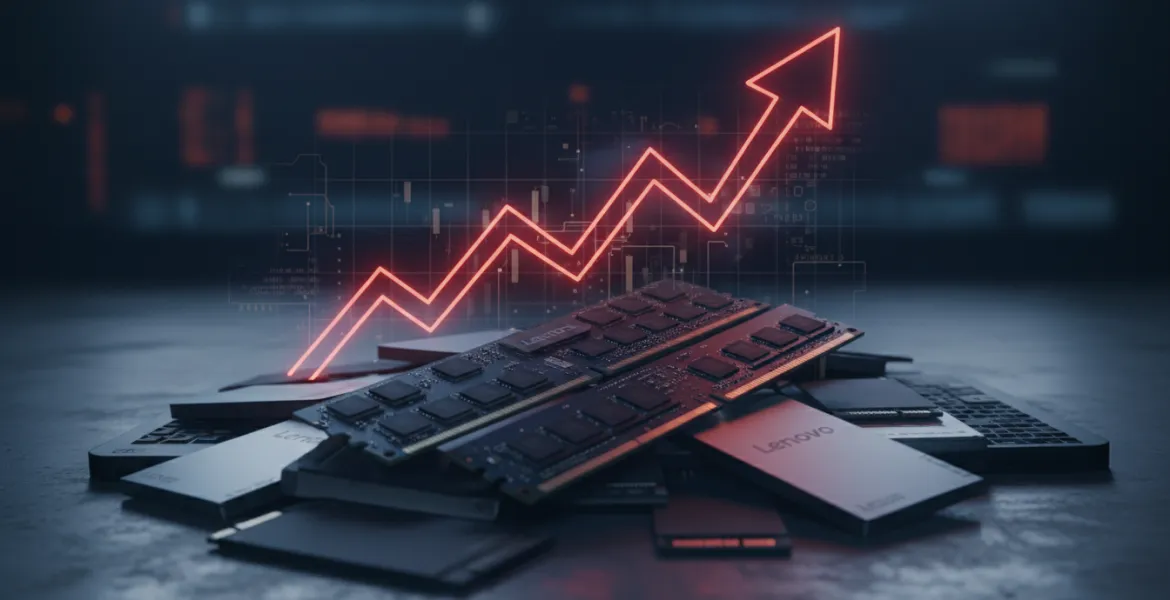 Lenovo alza i prezzi: impennata dei costi di memorie DRAM e 3D NAND