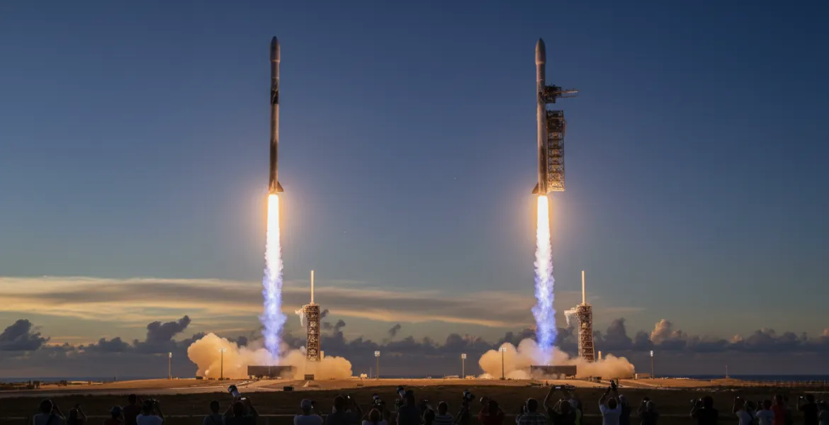 SpaceX da record: due lanci Starlink e riutilizzo booster da primato