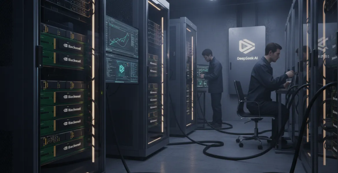 DeepSeek sfida le sanzioni USA: addestrata IA con chip Nvidia Blackwell proibiti