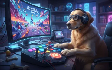 Intelligenza Artificiale: Un cane crea videogiochi con input casuali