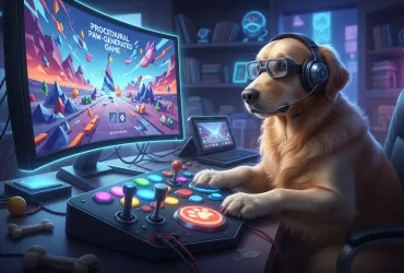 Intelligenza Artificiale: Un cane crea videogiochi con input casuali