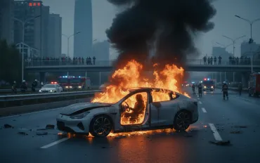 Tragedia in Cina: Xiaomi SU7 Ultra in fiamme, conducente intrappolato