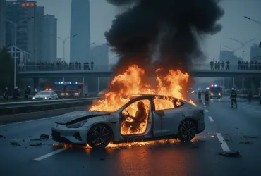 Tragedia in Cina: Xiaomi SU7 Ultra in fiamme, conducente intrappolato