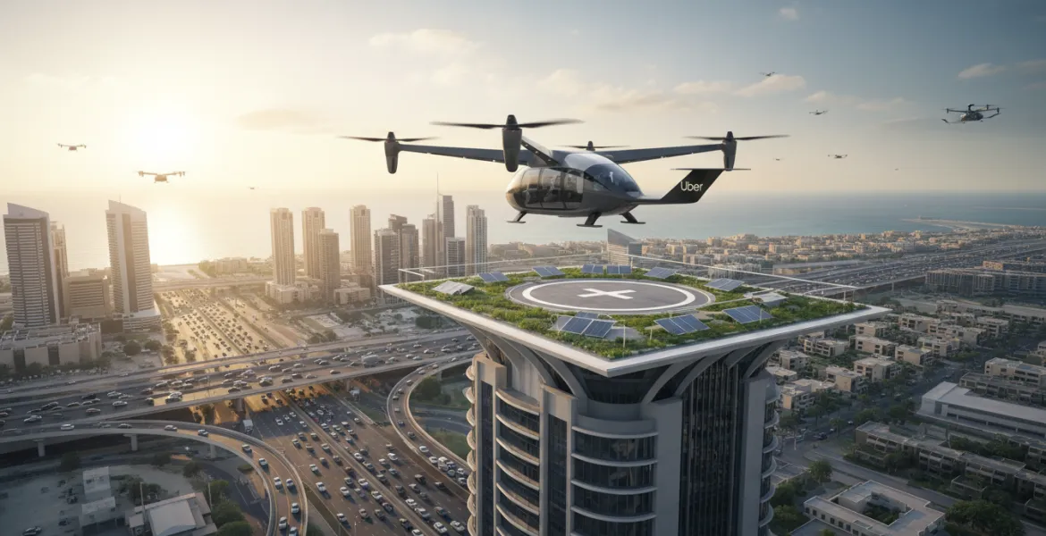 Uber Air decolla a Dubai: taxi volanti per battere il traffico