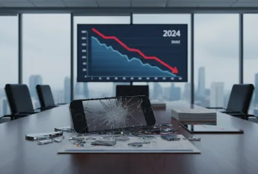 Crollo del mercato smartphone: previsioni shock per il 2024