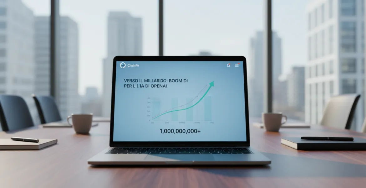 ChatGPT verso il miliardo: boom di utenti per l'IA di OpenAI