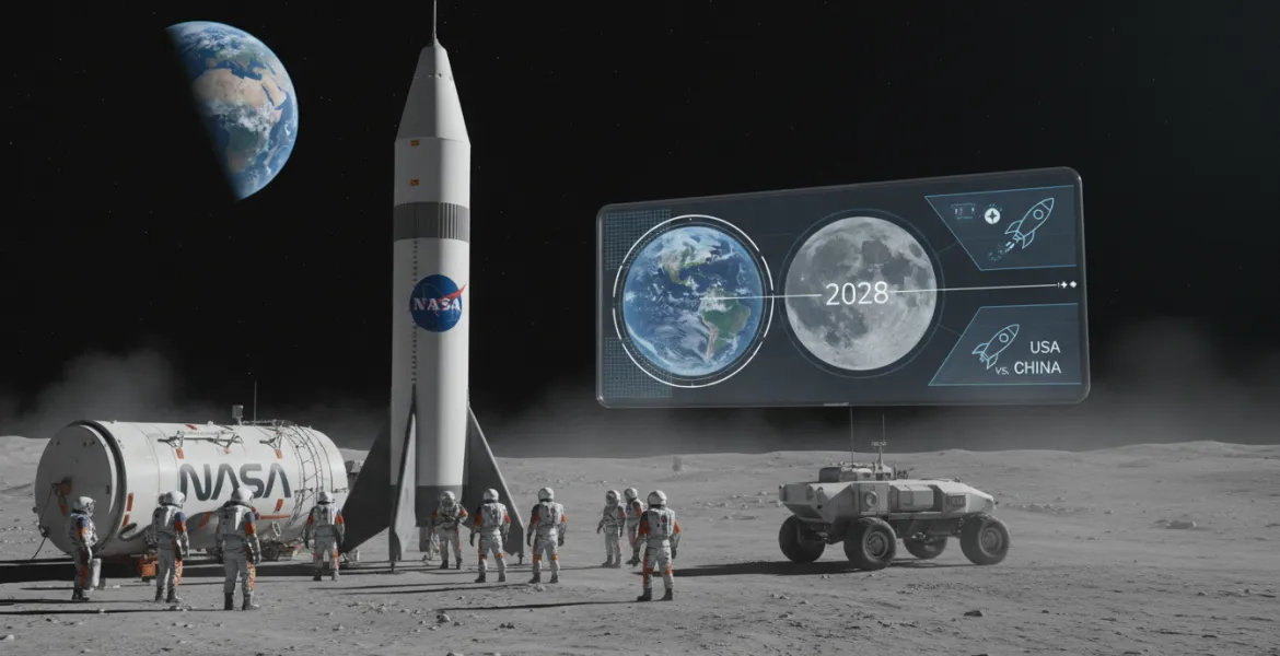 NASA accelera il ritorno sulla Luna: sfida alla Cina entro il 2028