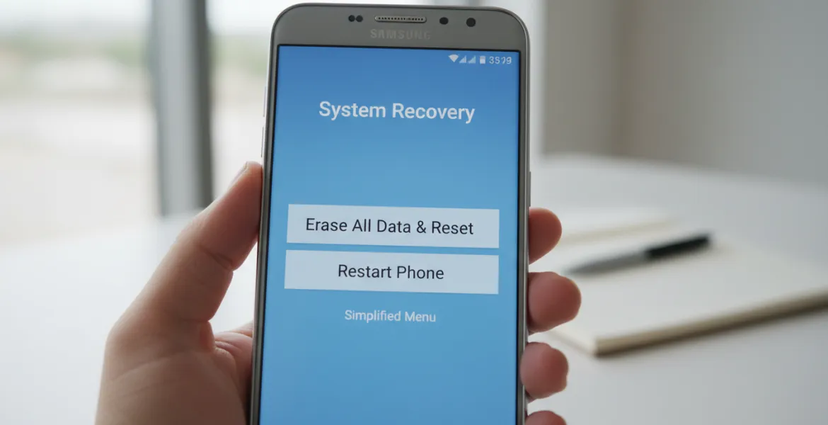 Samsung semplifica il menu di ripristino: Addio opzioni avanzate