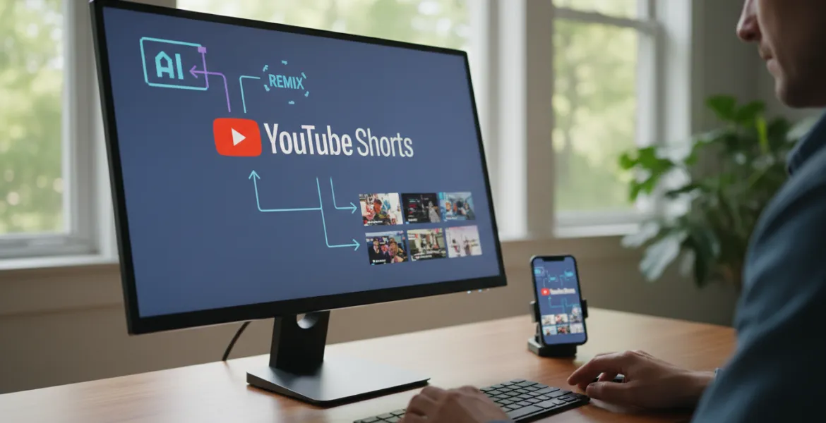 YouTube Shorts: L'IA genera nuovi Video Remix