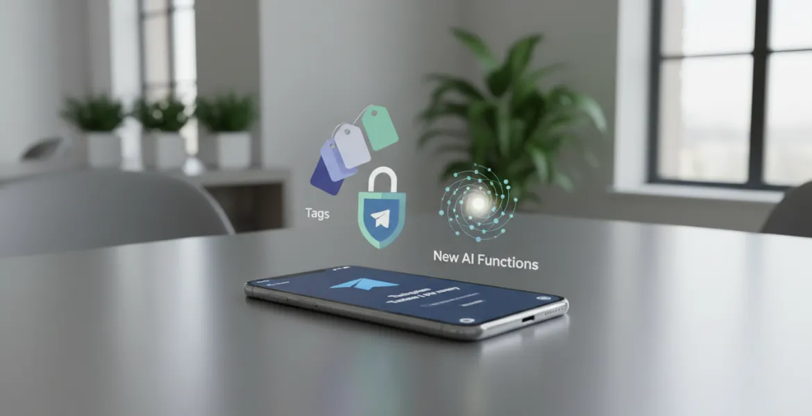 Telegram si rinnova: Tag, privacy potenziata e nuove funzioni AI